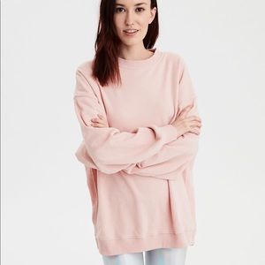 AE Fleece Oversized Vintage Crew Neck Sweatshirt